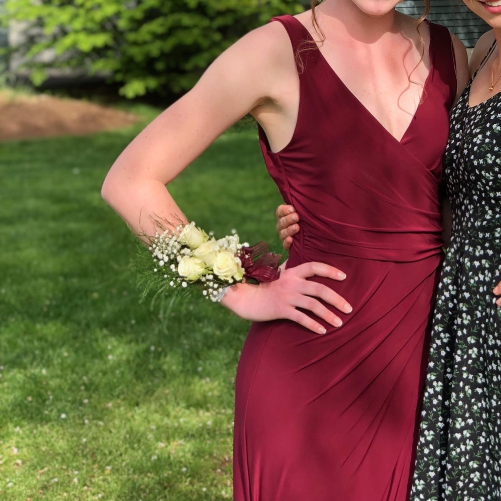 Floor length Maroon Prom dress - price negotiable